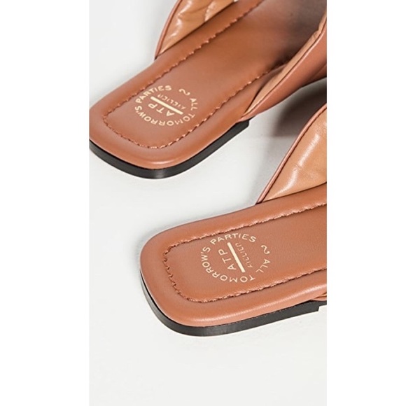 🆕 ATP Atelier Vione Nappa Flat Sandals in Brandy EU 39 - Picture 5 of 6